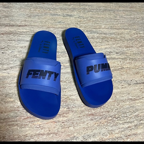 Fenty Puma by Rihanna Royal blue surf slides - Picture 8 of 16